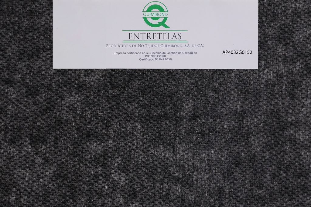 AP4032GO152: Entretela no tejida fusionable 50  gr  PES 100% Gris rigido