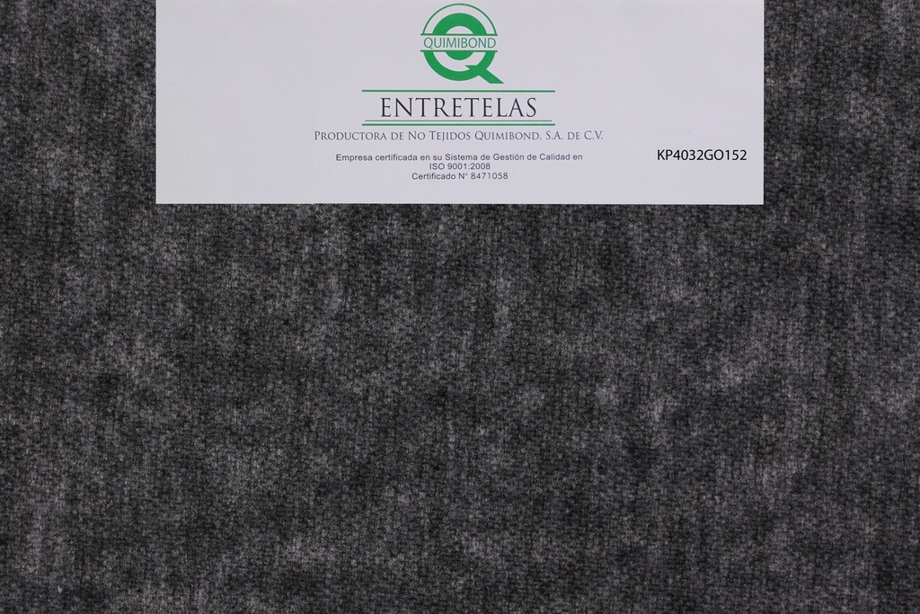 KP4032GO152: Entretela no tejida fusionable 50  gr  PES-PA 50%/50% Gris semi - suave