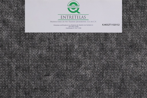 [KJ4032T11GO152] KJ4032T11GO152: Entretela no tejida tramada fusionable 43  gr  PES-PA 60%/40% Gris semi - suave