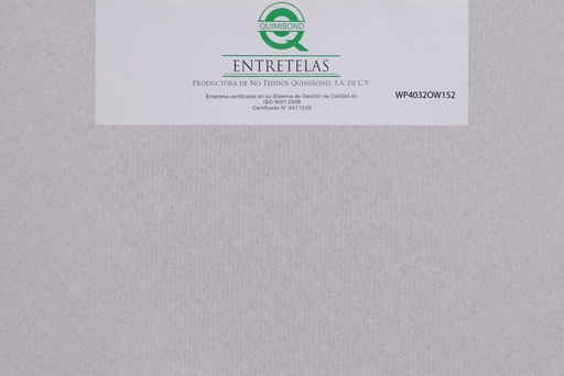 [WP4032OW152] WP4032OW152: Entretela de tejido circular fusionable 54  gr  PES 100% Off White suave