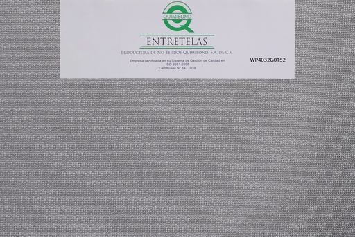 [WP4032GO152] WP4032GO152: Entretela de tejido circular fusionable 54  gr  PES 100% Gris suave