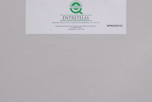 [WP4032HU152] WP4032HU152: Entretela de tejido circular fusionable 54  gr  PES 100% Hueso suave
