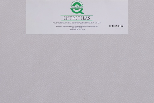 [PF4032BL152] PF4032BL152: Entretela no tejida fusionable 28  gr  PES 100% Blanco semi - rigido