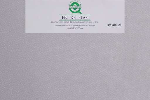 [KF9532BL152] KF9532BL152: Entretela no tejida fusionable 28  gr  PES-PA 50%/50% Blanco semi - suave