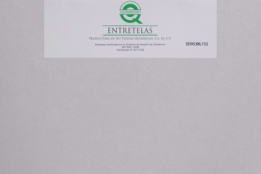 [SD9532BL152] SD9532BL152: Entretela no tejida fusionable 27  gr  PES-PA 30%/70% Blanco suave
