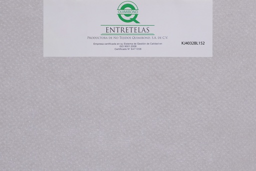 [KJ4032BL152] KJ4032BL152: Entretela no tejida fusionable 37  gr  PES-PA 50%/50% Blanco semi - suave