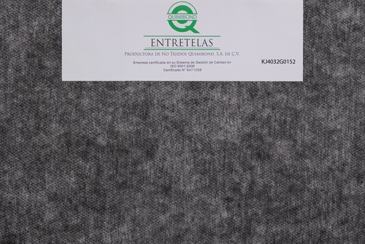 [KJ4032GO152] KJ4032GO152: Entretela no tejida fusionable 37  gr  PES-PA 50%/50% Gris semi - suave