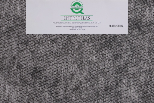 [PF4032GO152] PF4032GO152: Entretela no tejida fusionable 28  gr  PES 100% Gris semi - rigido